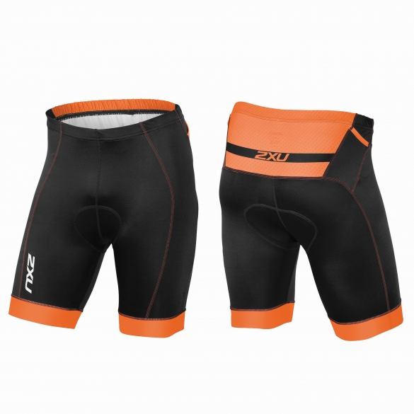 2XU Perform Pro Tri short zwart/oranje heren MT3624b