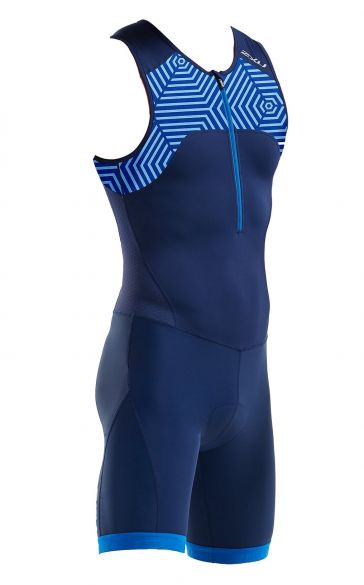 2XU Active mouwloos trisuit blauw heren MT5540d MT5540d-NVY/LBP