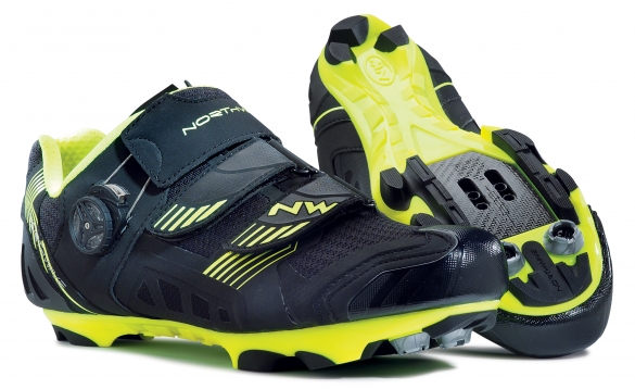 Northwave Nirvana MTB mountainbikeschoen zwart/geel-fluo heren 80142002-04