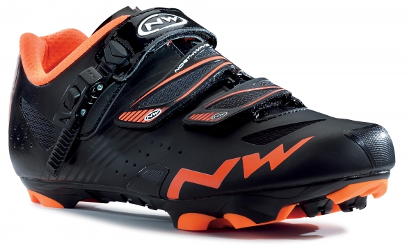 Northwave Hammer SRS mountainbikeschoen zwart/oranje heren 8014200306