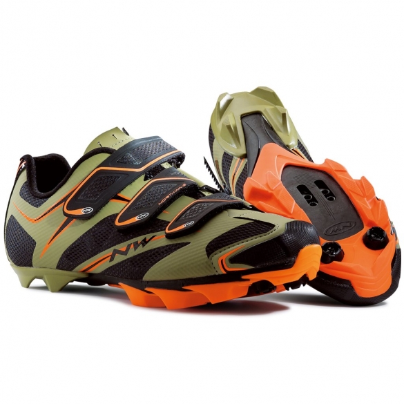 Northwave Scorpius 3S mountainbikeschoen zwart/military heren 8014200709