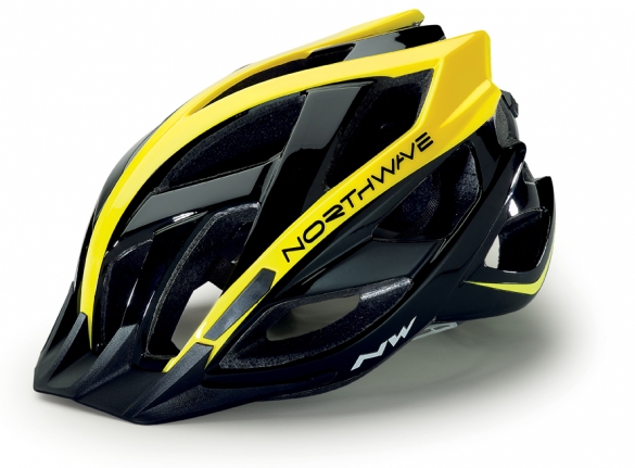 Northwave Scout MTB helm zwart/geel-fluo heren 8614100504