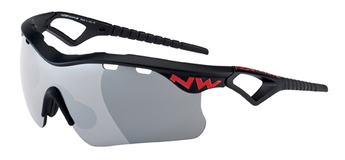 Northwave Steel sportbril zwart/rood 8514100214
