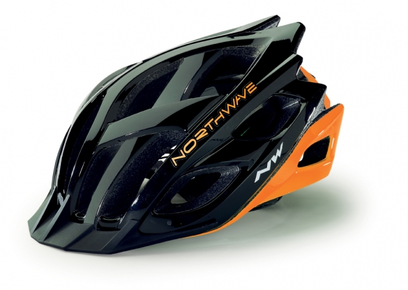 Northwave Storm MTB helm zwart/oranje-fluo heren 8614100317