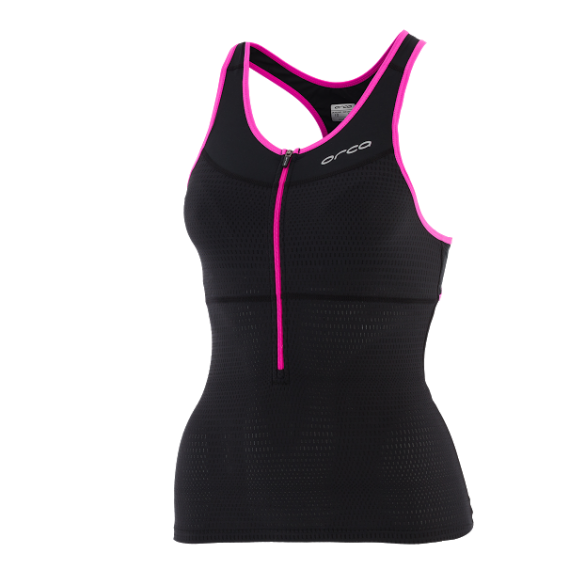 Orca 226 tri top zwart/roze dames DVD866