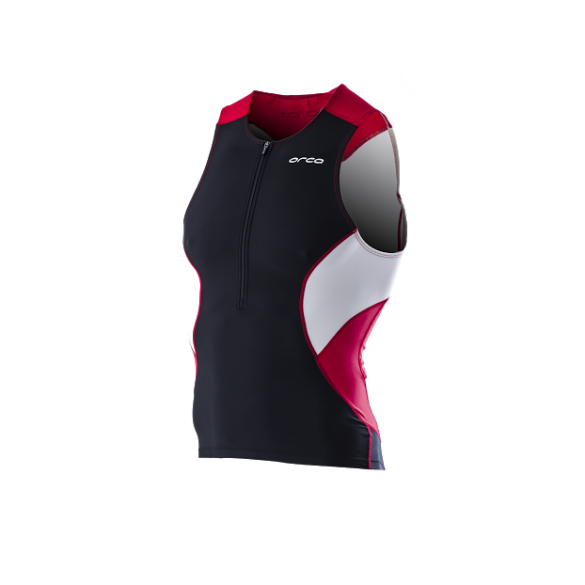 Orca Core tri top zwart/rood heren FVC291
