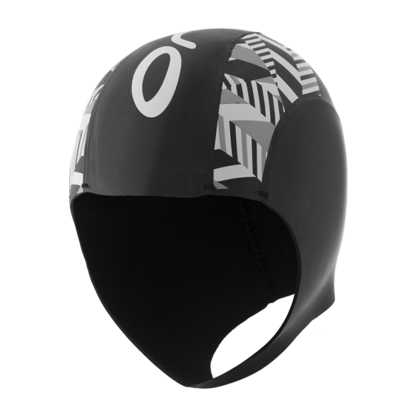 Orca Neopreen swim cap zwart/zilver FVAC01