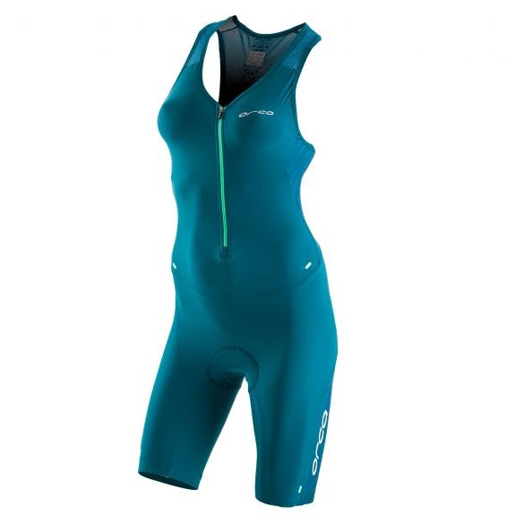 Orca 226 kompress race trisuit mouwloos groen dames KP5288