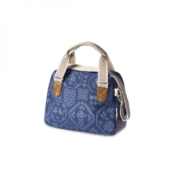 Basil fietstas boheme city stuurtas 8L blauw BAS17652