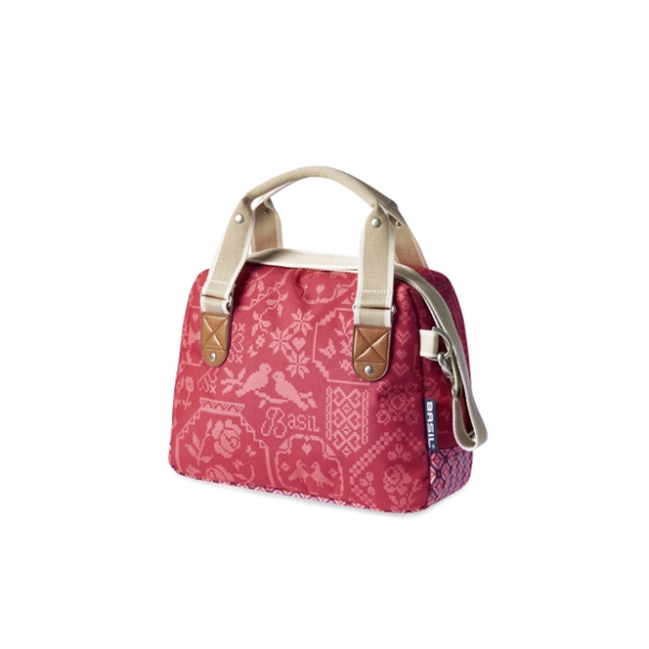 Basil fietstas boheme city stuurtas 8L rood BAS17653
