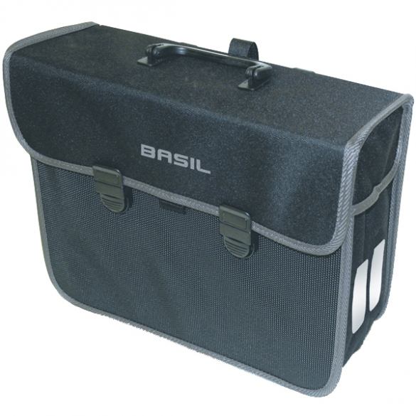 Basil fietstas malaga pakaftas 13L zwart BAS17006