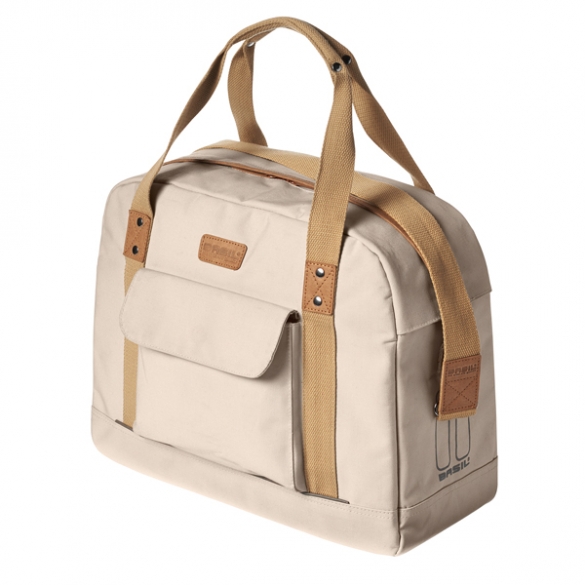 Basil fietstas portland businessbag 19L dames creme BAS17615