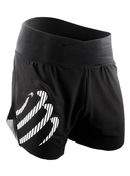 Compressport Racing overshort hardloopbroek zwart heren SHTRO-99