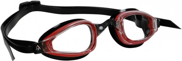 Aqua Sphere K180 Zwembril transparante lens rood/zwart AS173020