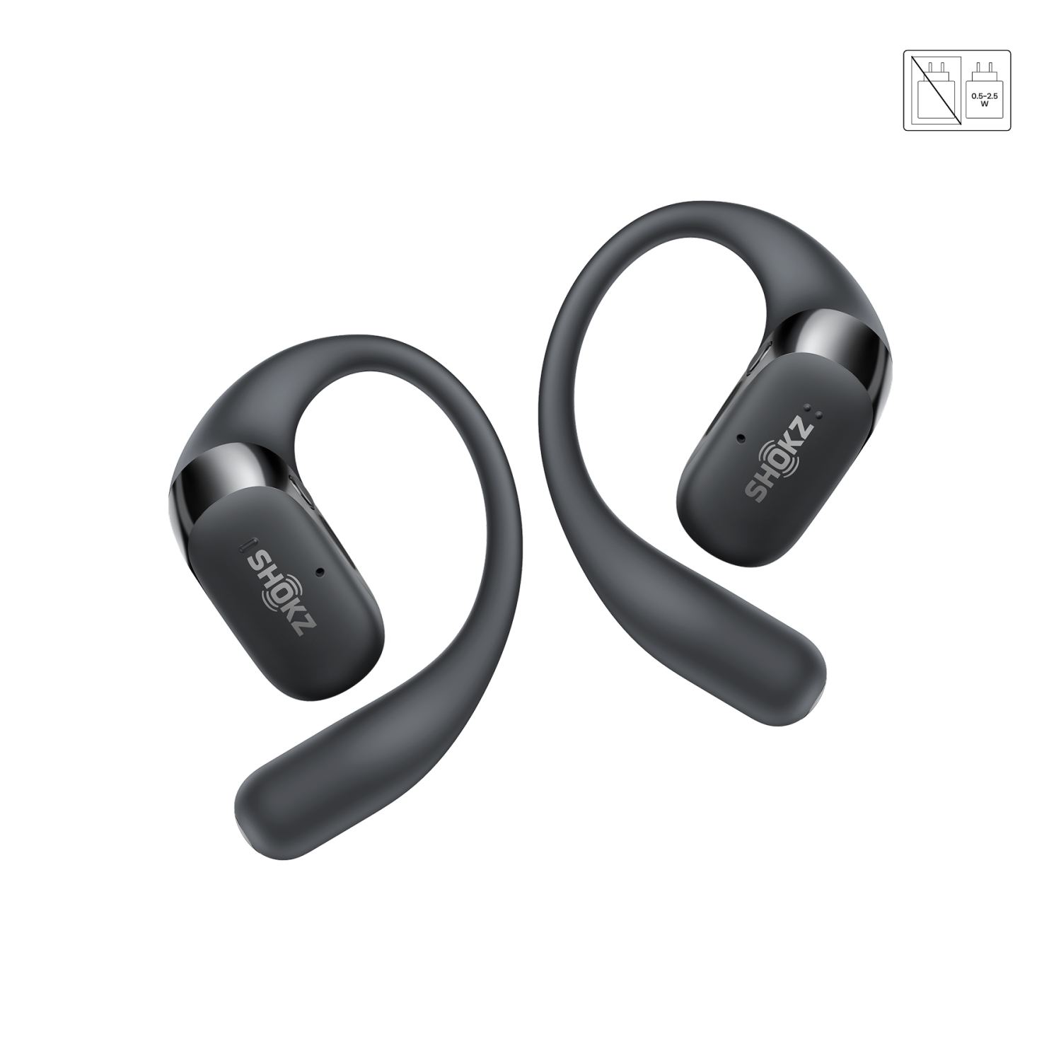 Shokz OpenFit 2 oordopjes zwart afbeelding