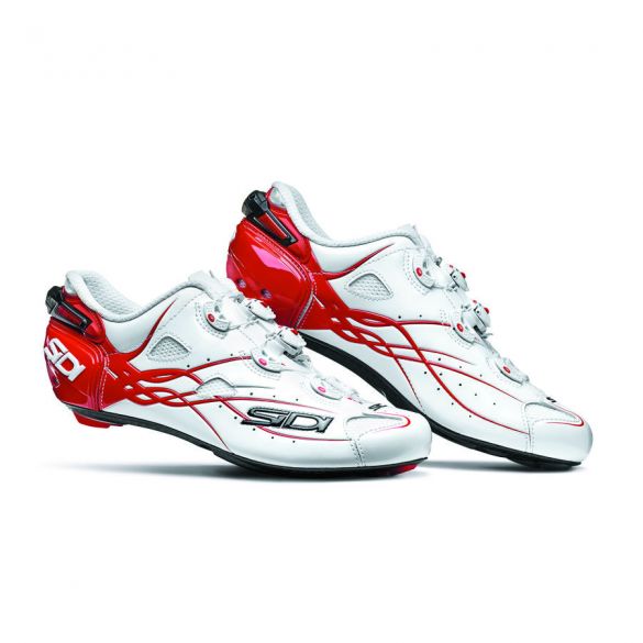 Sidi Shot raceschoen wit/rood heren SISHOBIRO