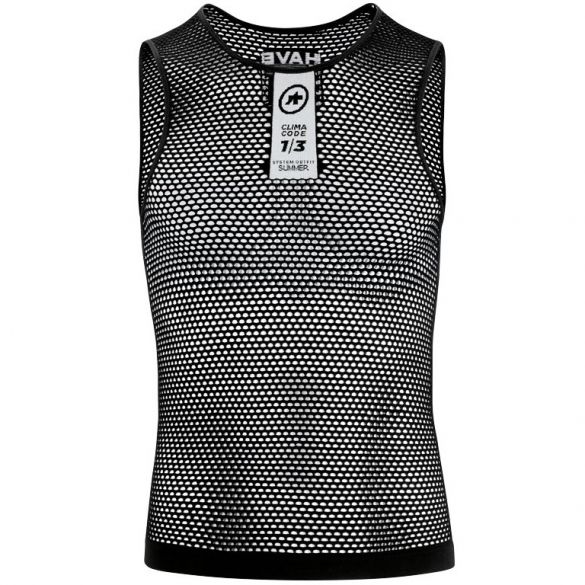 Assos Skinfoil NS Summer mouwloos ondershirt zwart unisex P134042218-VRR