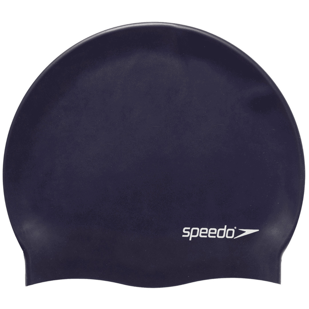 Speedo platte siliconen badmuts donkerblauw p12 709910011