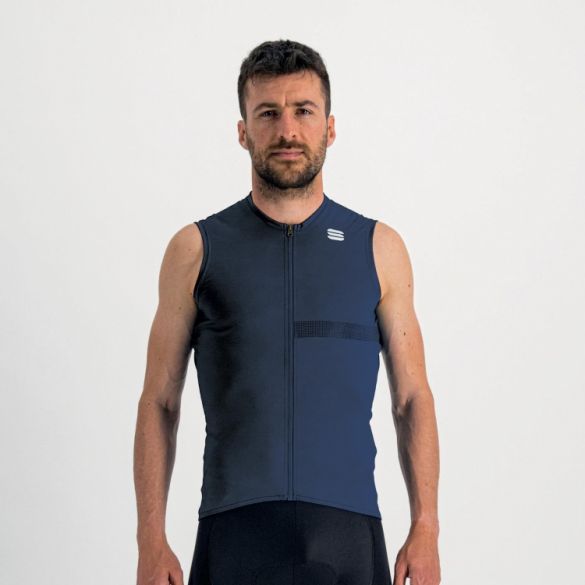 Sportful Matchy fietsshirt mouwloos donker blauw heren 1122007-456