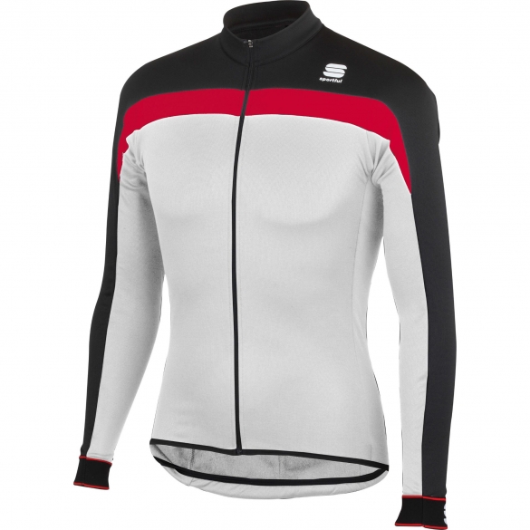 Sportful Pista Thermal Jersey wit/rood/zwart heren 01152-102 SP1101152-102