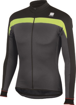 Sportful Pista Thermal Jersey zwart/grijs/geel heren 01152-168 SP1101152-168