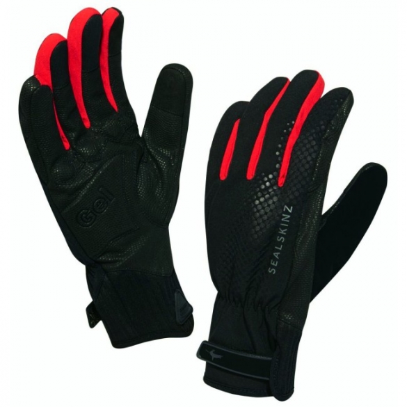 SealSkinz All Weather Cycle XP handschoen zwart rood 1211508-061