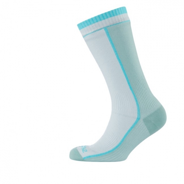 Sealskinz Mid Weight Mid length Sock dames wit/blauw 1121505-144
