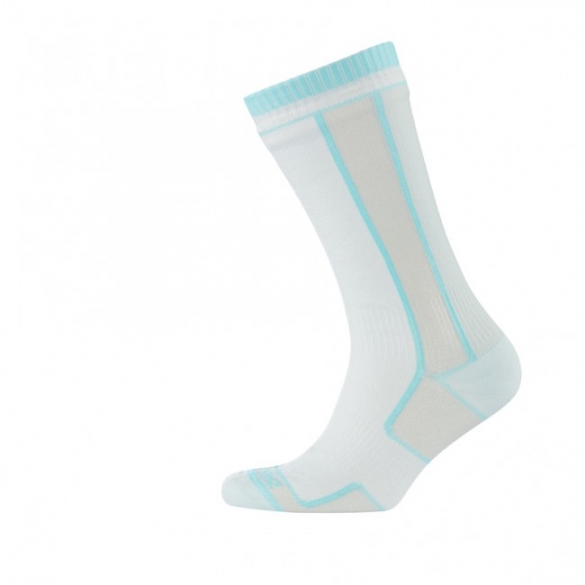 Sealskinz Thin Mid Length Sock dames wit blauw 1121503-144