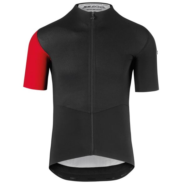 Assos SS.cento evo8 korte mouw fietsshirt zwart/rood heren 112026247
