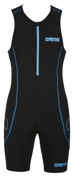 Arena ST front zip mouwloos trisuit zwart heren AR1A918-55