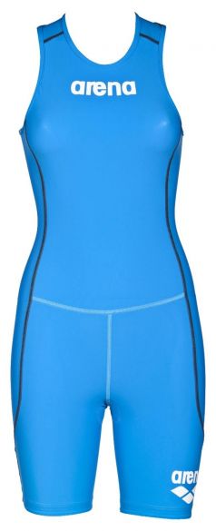 Arena ST rear zip mouwloos trisuit blauw dames  AR1A915-88