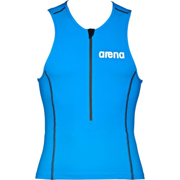 Arena ST mouwloos tri top blauw heren  AR1A920-88VRR