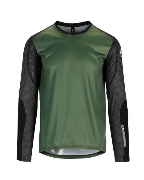 Assos Trail LS fietsshirt groen heren 512420675