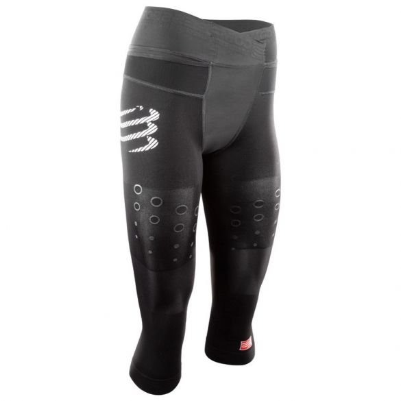 Compressport Trail running pirate 3/4 compressie broek zwart dames PIRTRW-99