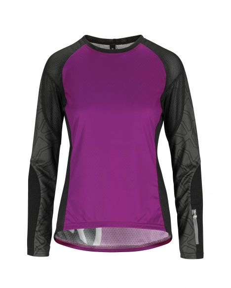 Assos Trail LS fietsshirt paars dames 522420776