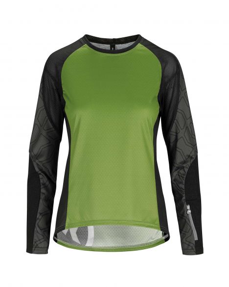 Assos Trail LS fietsshirt groen dames 522420776