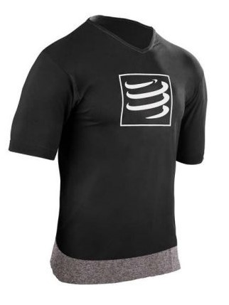 Compressport Training t-shirt zwart heren TSTN-SS99