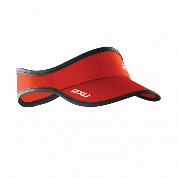 2XU Run Visor zonneklep rood UA1150f
