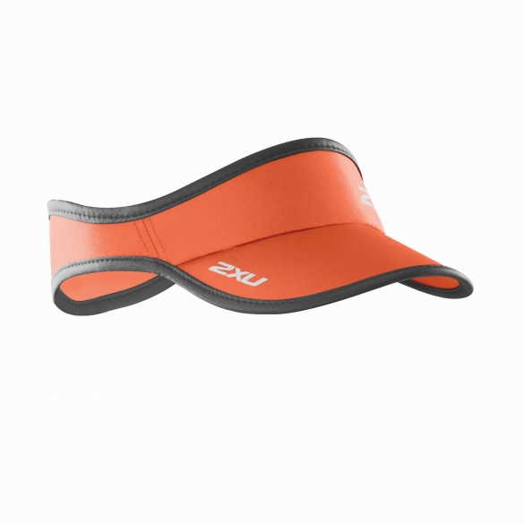 2XU Run Visor zonneklep oranje UA1150f