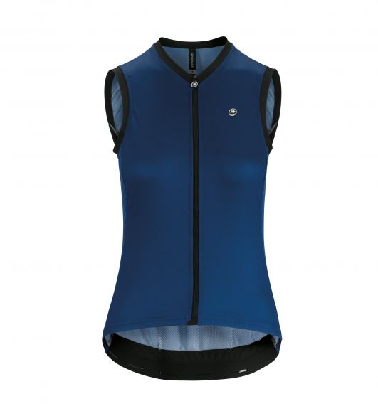 Assos UMA GT NS mouwloos fietsshirt blauw dames 122224525-VRR