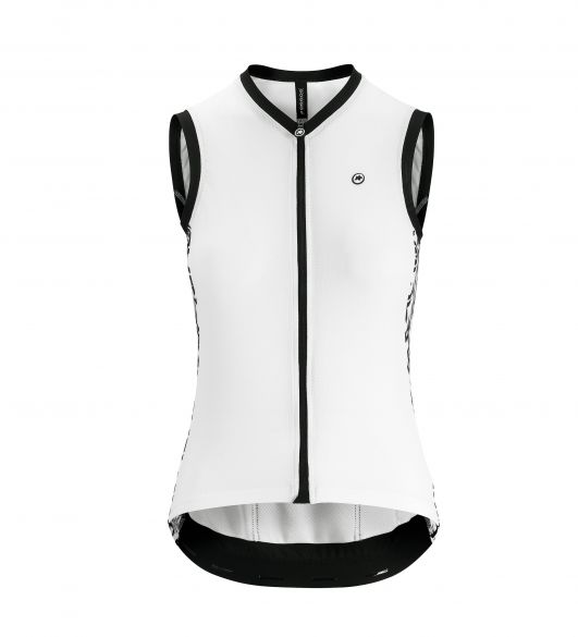 Assos UMA GT NS mouwloos fietsshirt wit dames 12.22.245.57