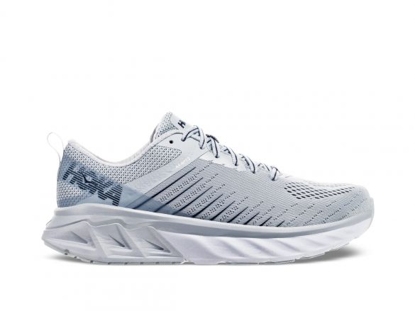 Hoka One One Arahi 3 wide hardloopschoenen wit/grijs dames 1104100-PAMOC