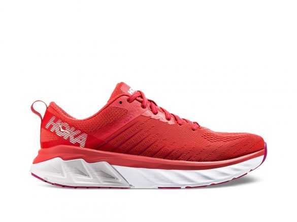 Hoka One One Arahi 3 hardloopschoenen rood dames 1104099-PRNC-VRR