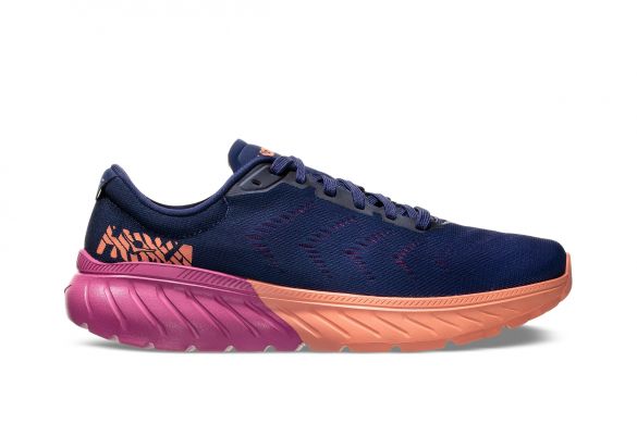 Hoka One One Mach 2 hardloopschoenen blauw/roze dames 1099722-MBVB