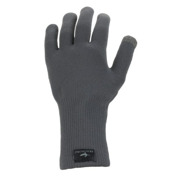 SealSkinz Ultra grip knitted fietshandschoenen grijs 12100082-0000