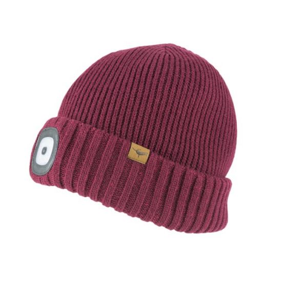 Sealskinz cold weather led beanie rood 13100034-0006-VRR