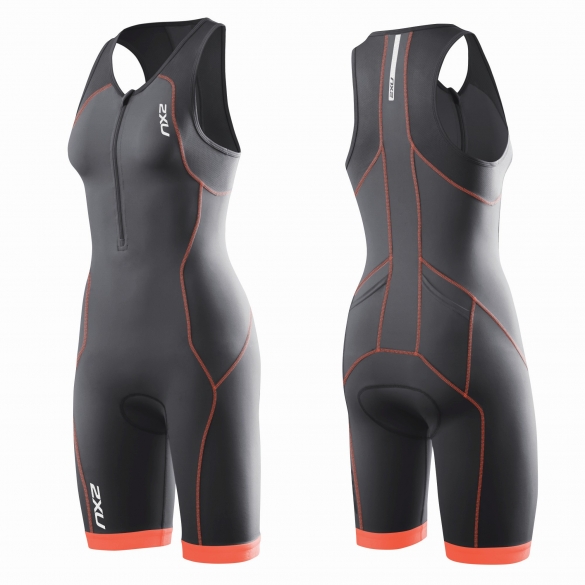 2XU G:2 Active trisuit zwart/oranje dames WT3119d