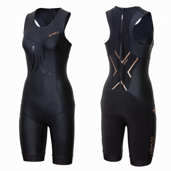 2XU GHST Swim Skin zwart/goud dames WT3605d