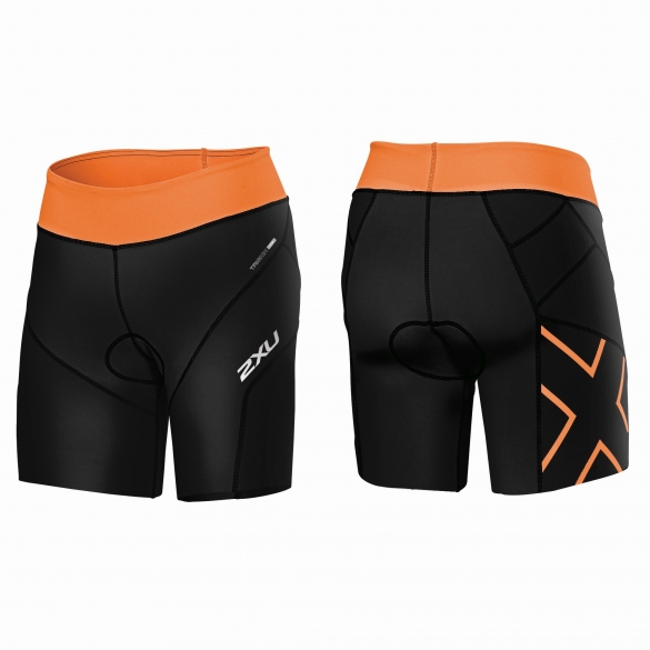 2XU GHST Tri short zwart/oranje dames WT3608b