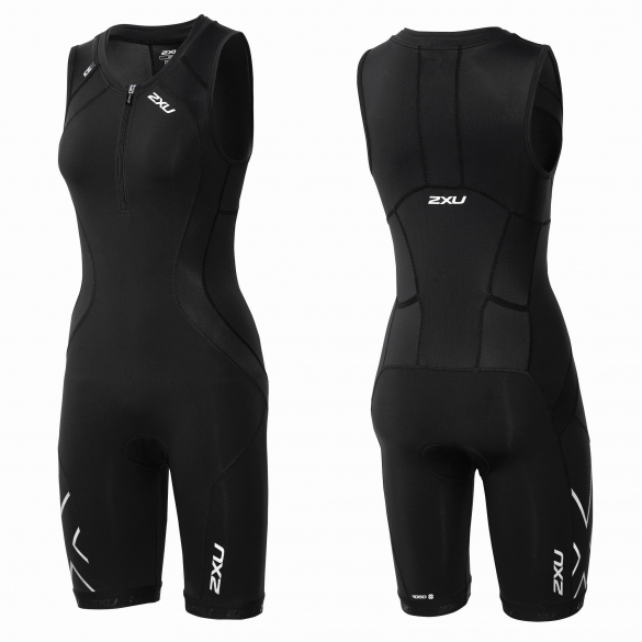 2XU Compression Full Zip trisuit zwart dames WT3619